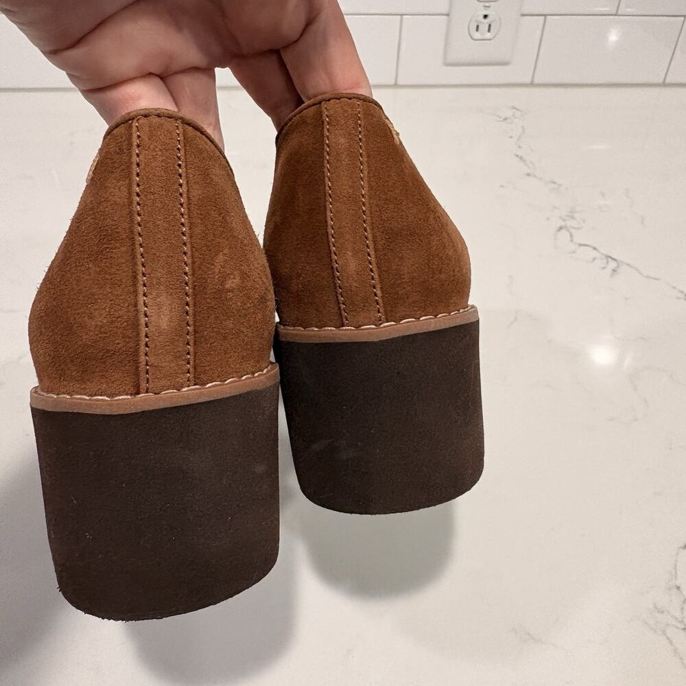 Vionic | Willa Wedge Slip On Shoes Loafer Suede Brown Comfort- Size 8.5 - Picture 8 of 10